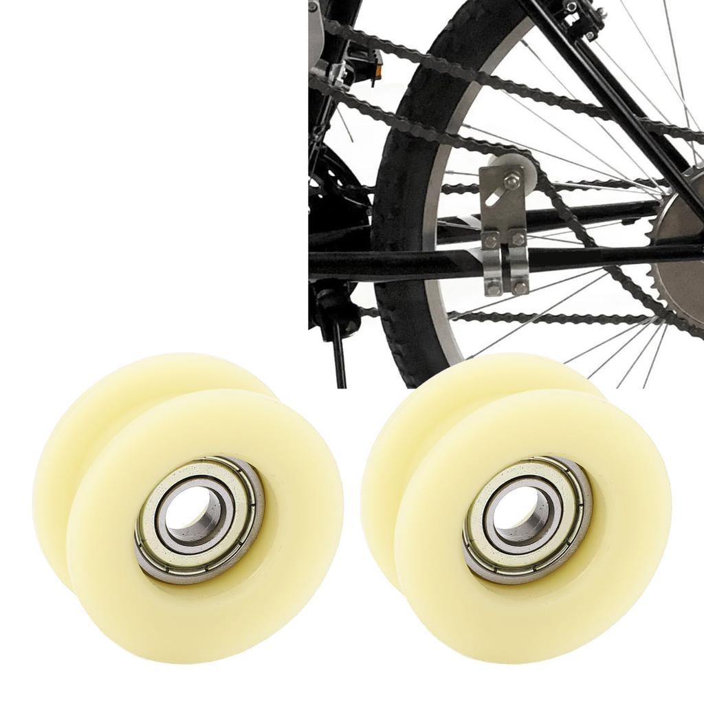 Pair of Chain Roller High Strength 9mm Pulley Tensioner Wheel Guide for 49cc 66cc 80cc Motorized Bicycle Bike