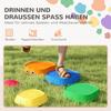 5PCS Sensory Stepping Stones for Toddlers, Frog-Shaped Kids Stepping Stones Set with Anti-Slip Edging for Ages 2-8