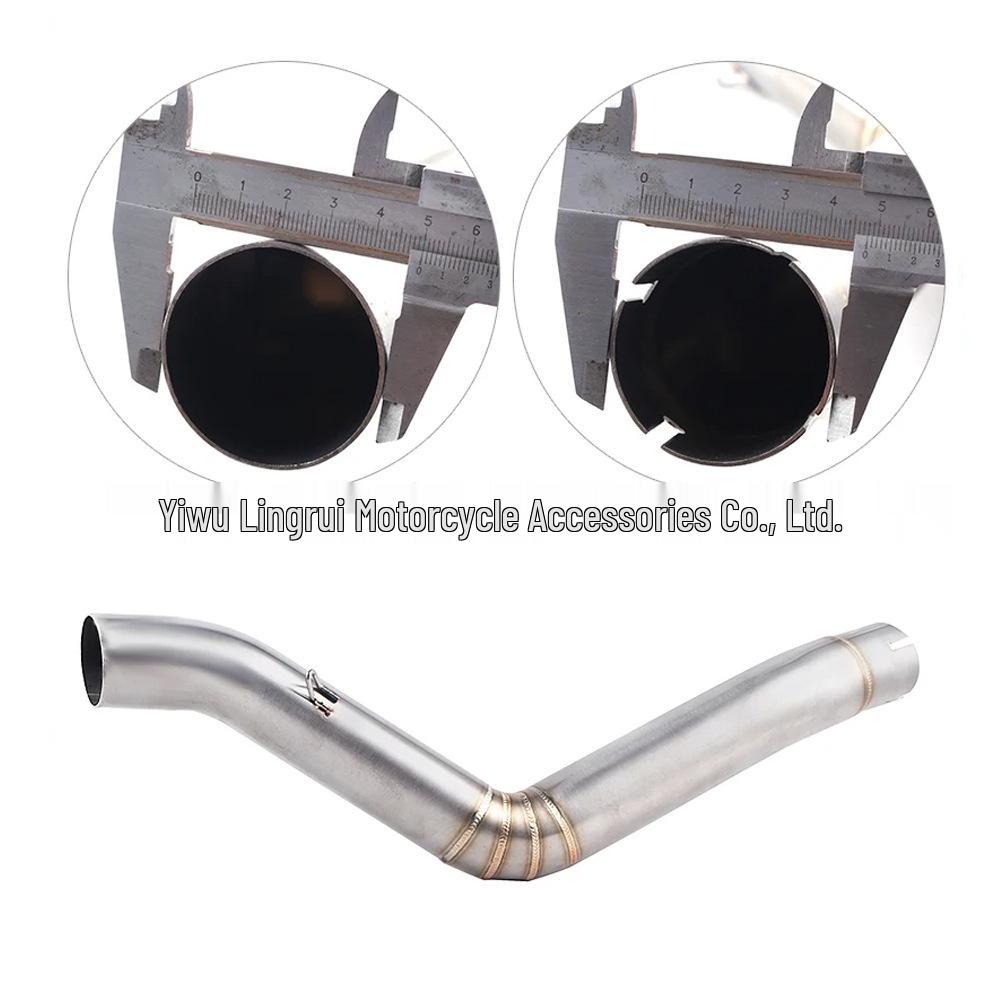 Exhaust Pipe for Benelli TRK502X Motorcycle - Adventure Bike Mid-section Compatible