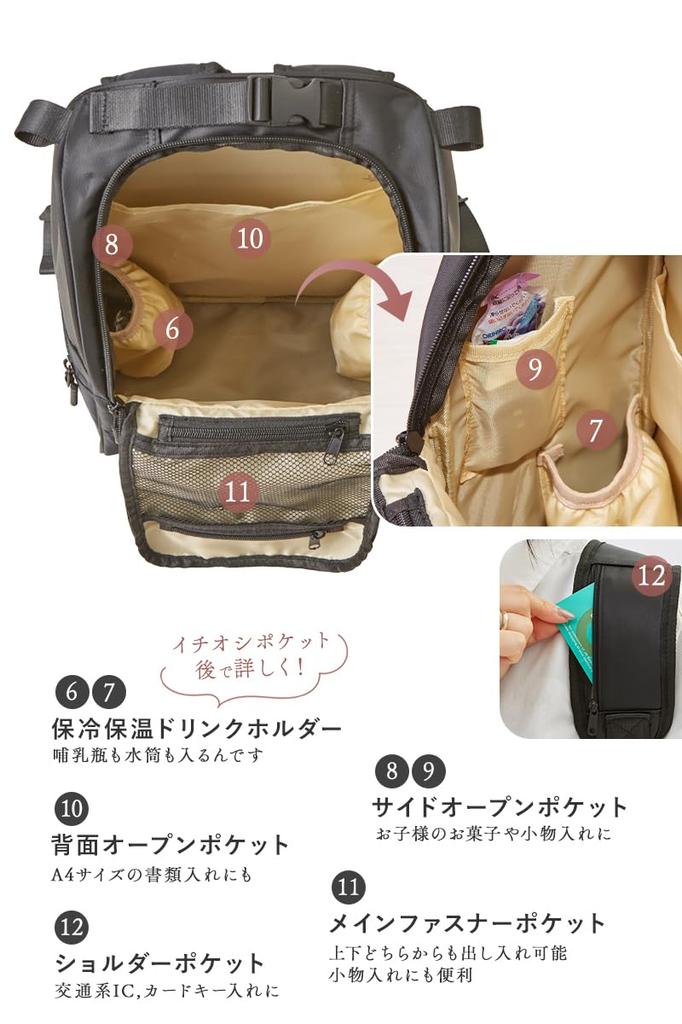 Wasserabweisend, Thermo, komplett waschbar [chamo] Mutterrucksack, Muttertasche, Rucksack, abweisend, wasserdicht, leicht, Katastrophen, Mütter, Väter,