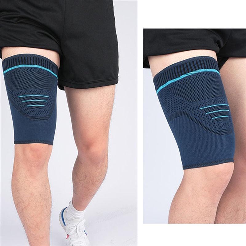 1Pair Thigh Compression Sleeve, Hamstring Compression Sleeve for Quad Pain Relief & Recovery,Thigh Support Protector Muscle