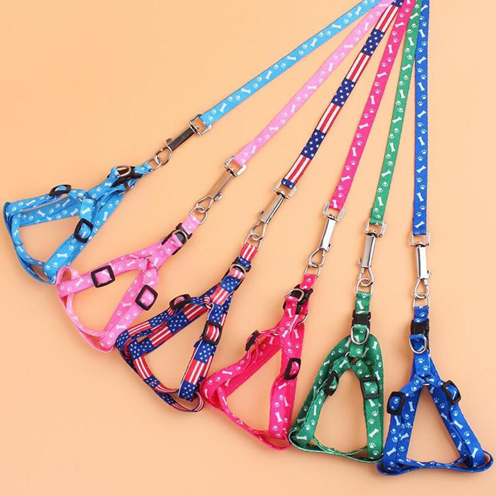 Adjustable Vest Harness Pet Leash Ergonomic Design Rope Labor Saving Rope for Medium and Small Dogs Use