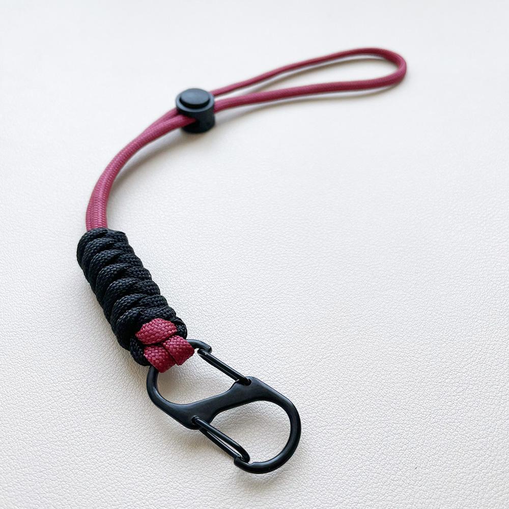 1pcs/2pcs/6pcs Hand Woven Umbrella Rope Outdoor Keychain Wrist Rope Outdoor External Buckle Car Key Hanging Rope