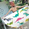 Cartoon Dinosaur Beach Towel Microfiber Quick Dry Swimming Pool Towel Super Soft Bath Towels for Men Women Gift Gym Sport Travel