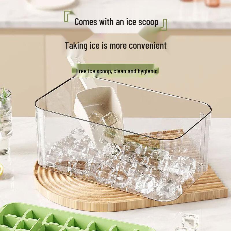 Ice Cube Maker Set with Storage Box & Scoop