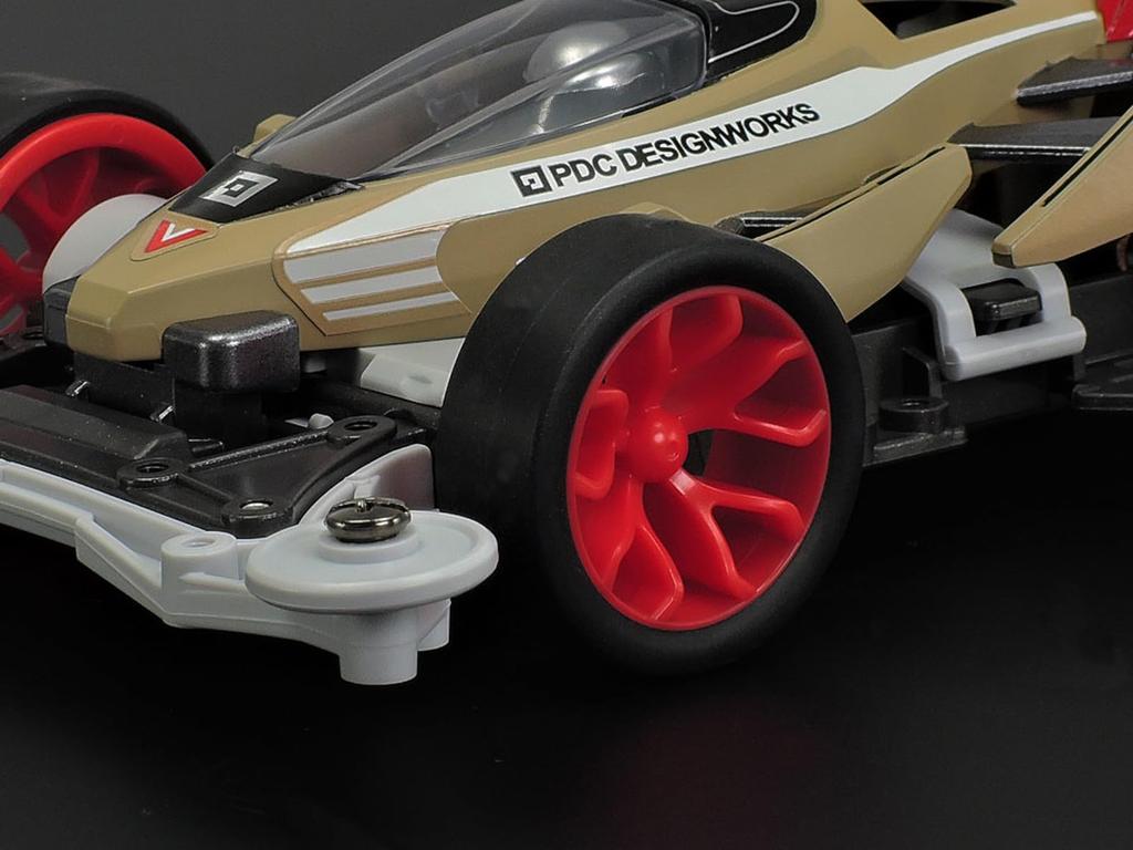 Tamiya Scale Mini 4WD Racer Series 104 Cross Spear 02 VZ Chassis 18104 1/32 No.