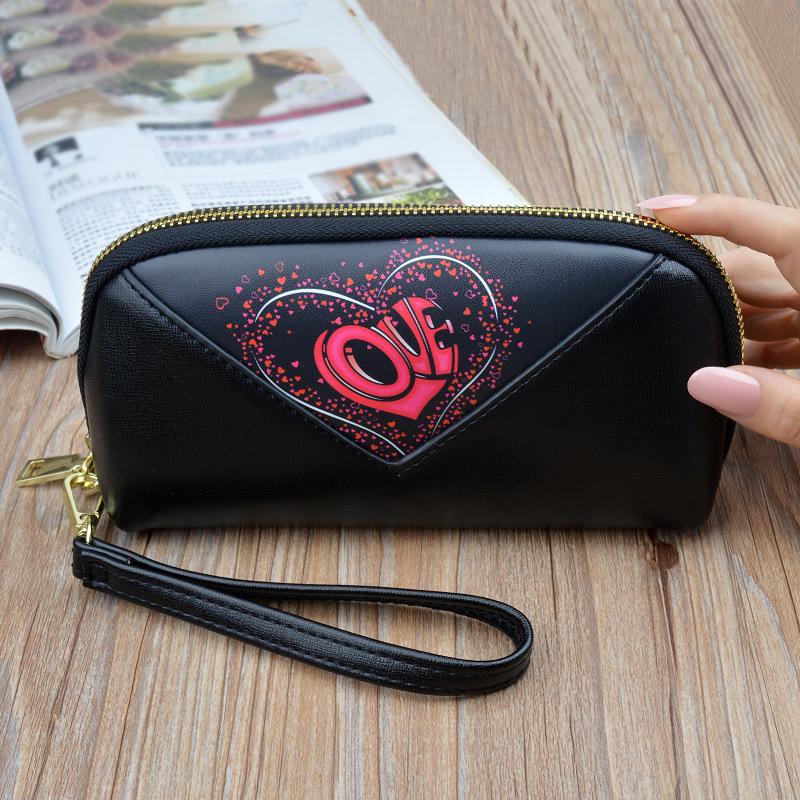 Clutch Bag Lady Zipper Wallet Female Bag Shell Cosmetic Bag Large Capacity Mobile Phone Bag