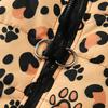 Dog Jacket Warm Winter Pet Clothes for Small Medium Dogs Cats Leopard Print Chihuahua Yorkie Vest Coat with D-ring Puppy Costume