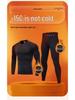 Men's Quick-Dry Ski Suit: Winter Plus Velvet Warm Base Layer, High Elasticity Compression for Autumn/Winter Outdoor Sports.