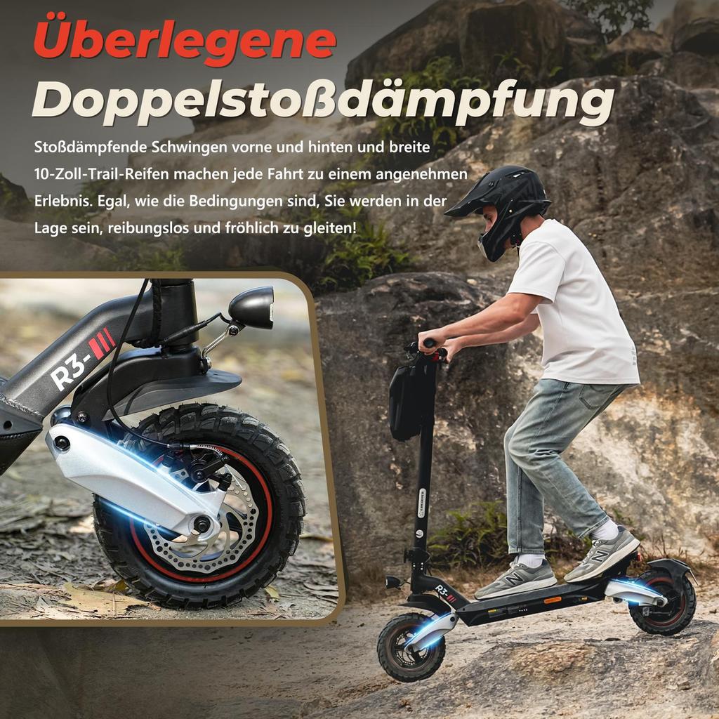 Elektroroller Faltbarer CIRCOOTER R3 Straßenzulassung 1000W Motor 20Km/h Höchstgeschwindigkeit 48V 15AH 80Km Reichweite Neu