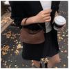 2025 Women's Retro Trendy Crossbody Dumpling Handbag: Versatile Frosted Single Shoulder Design.