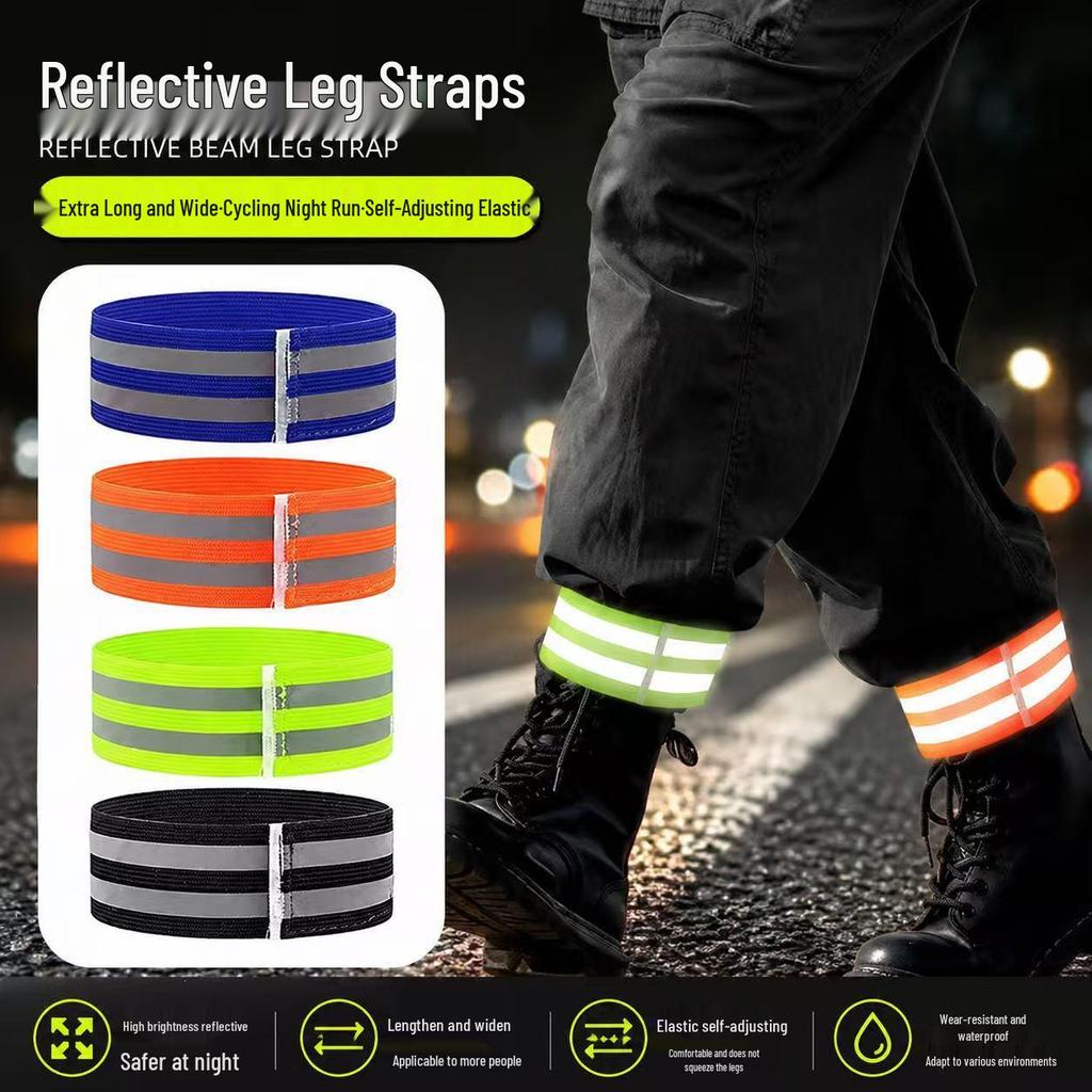 Reflective Cycling Ankle Bands for Pant Legs