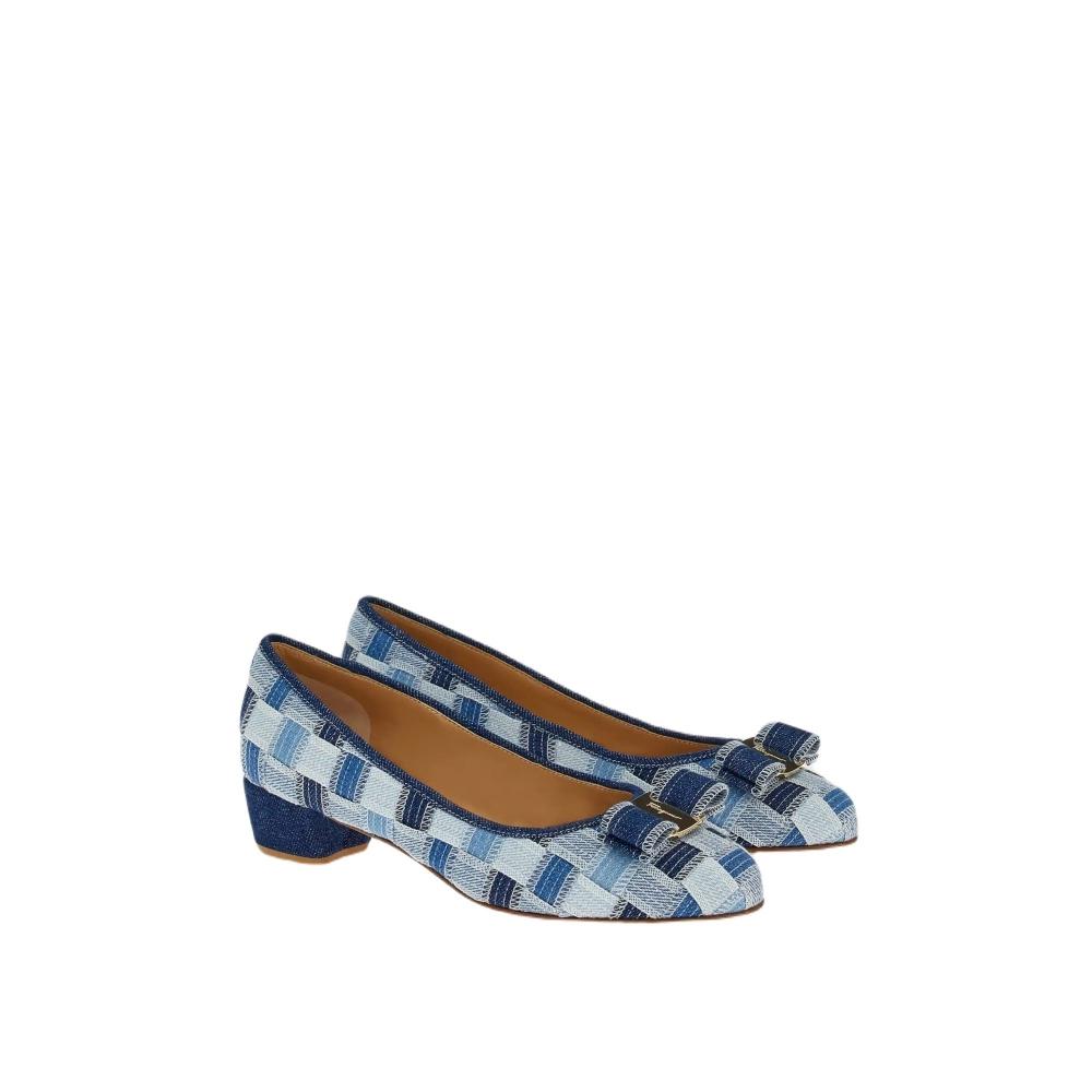 

Salvatore Ferragamo Ferragamo Wo Varina Women S pumpS Blue Blue US 6
