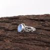 Dark Blue Cat's Eye Gemstone Ring, 925 Solid Sterling Silver Jewelry, Handmade Designer Ring Gift For Sister
