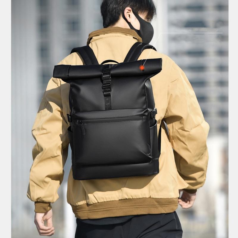 WEIXIER 2026 New Large Capacity Men's Backpacks High-end PU Waterproof Male Business Computer Bag Multi Layer Expandable Waterproof Travel Rucksacks