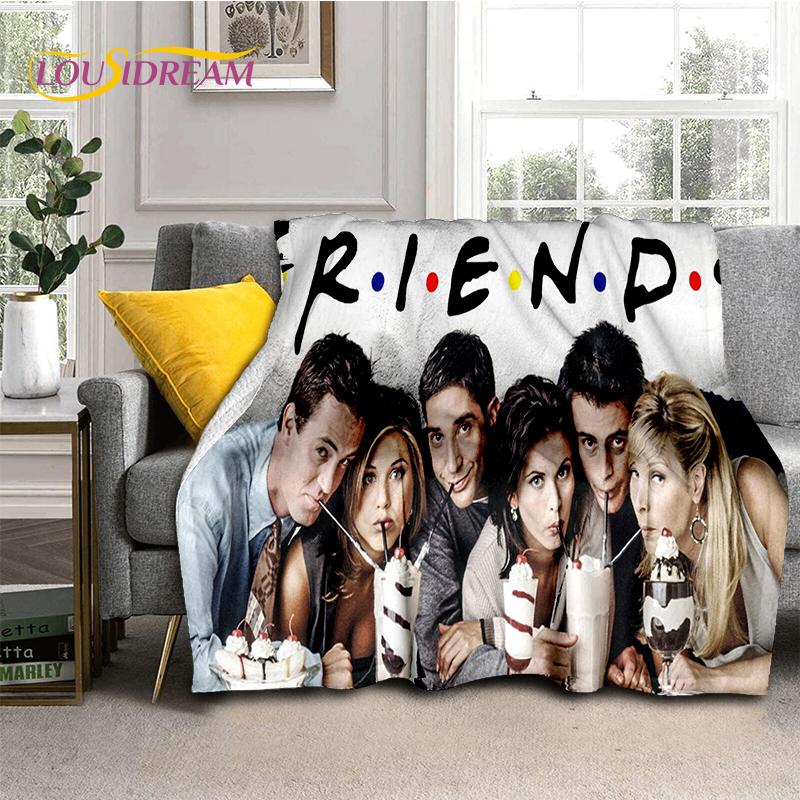 Classic Central Perk Friends TV Show Blanket,Soft Throw Blanket for Home Bedroom Bed Sofa Picnic Travel Office Cover Child Gift