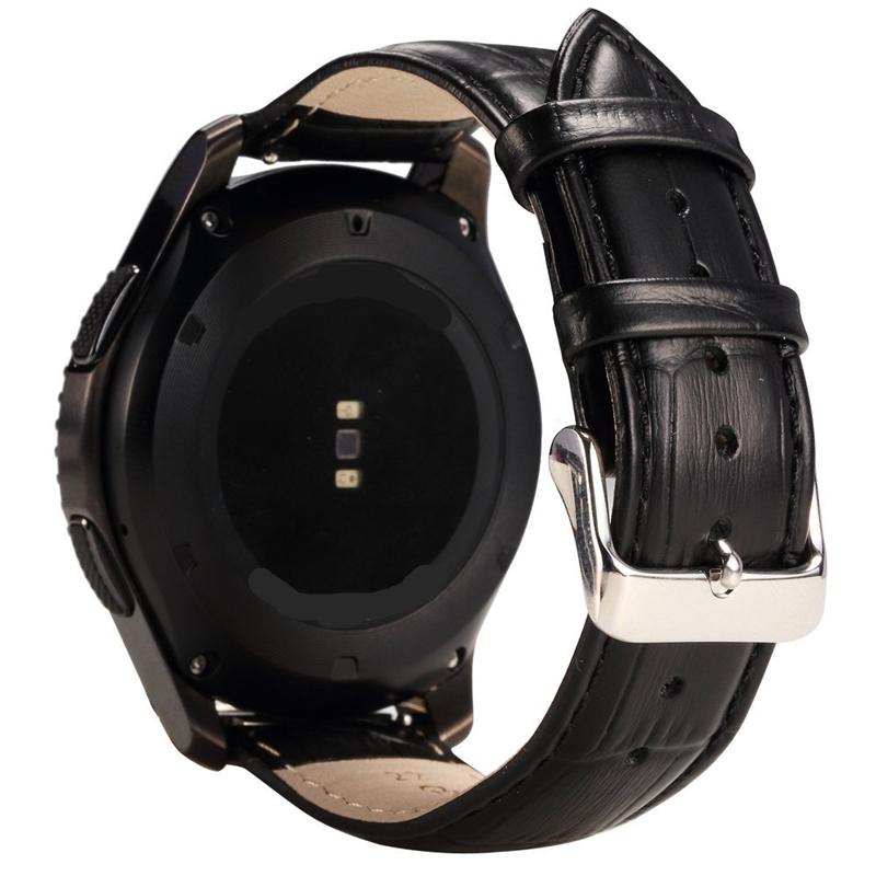 22mm řemínek z PU kůže s krokodýlí texturou pro Samsung Gear S3 Frontier/S3 Classic