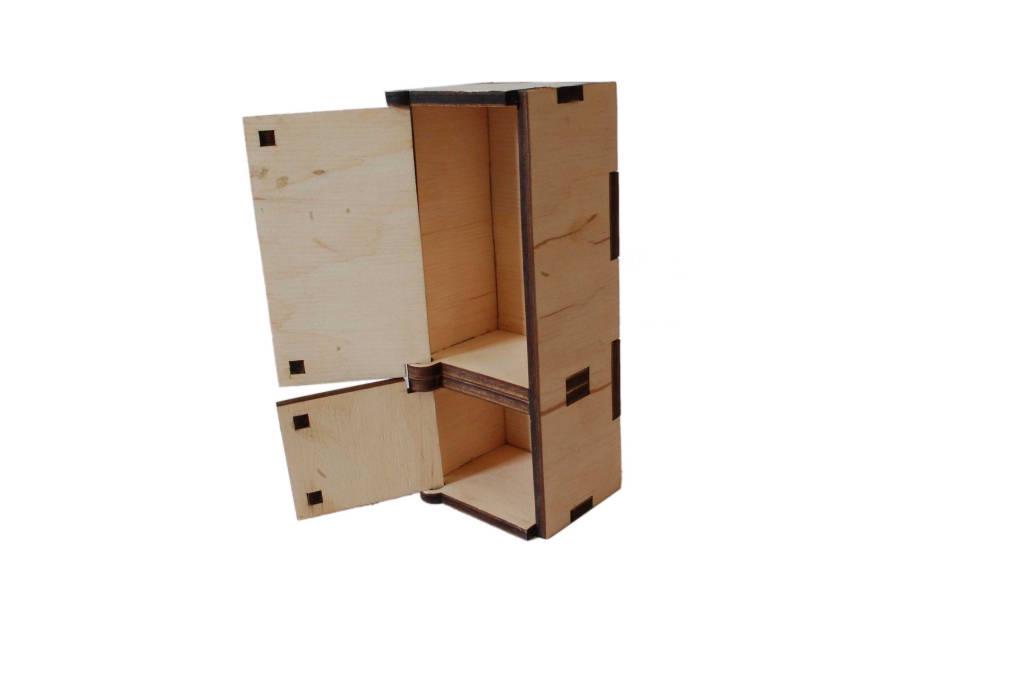 Miniatyrmøbler i tre til kjøkken for små dukker, Møbler til dukkehus, Lekeovn, Lekekjøleskap, Dukkehussett i tre, Gave til jente