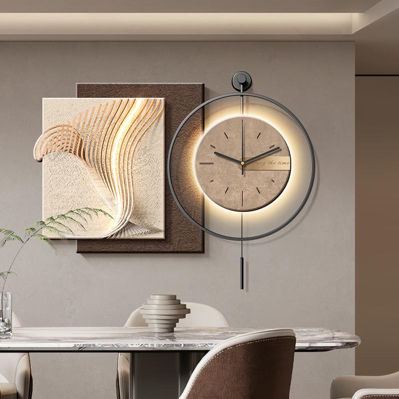Bedrooms Led Clock Wall Art Mural Fashion Creative Aesthetic Interior Simple Wall Watch Big Size Luxury Wanduhr Room Decorations