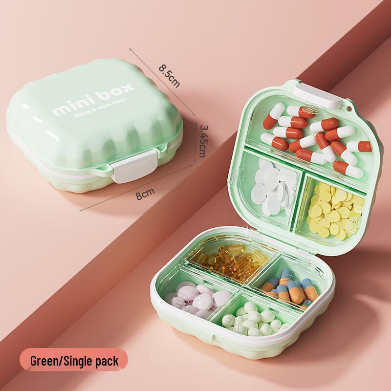 Portable Pill & Jewelry Organizer Box