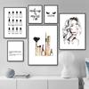 Nail Beauty Makeup Wall Decor Canvas Painting Eyebrow Canvas Art Poster Fashion Salon Quote Picture Girl Bedroom Prints HD2779