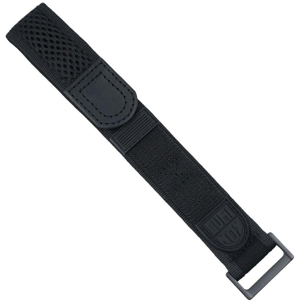 Used Luminox Watch Replacement Belt Strap Band 22mm Navy Seal Velcro Rubber Logo Black Men s LUMINOX FNX.3900.29B.K Navy SEAL Velcro Black