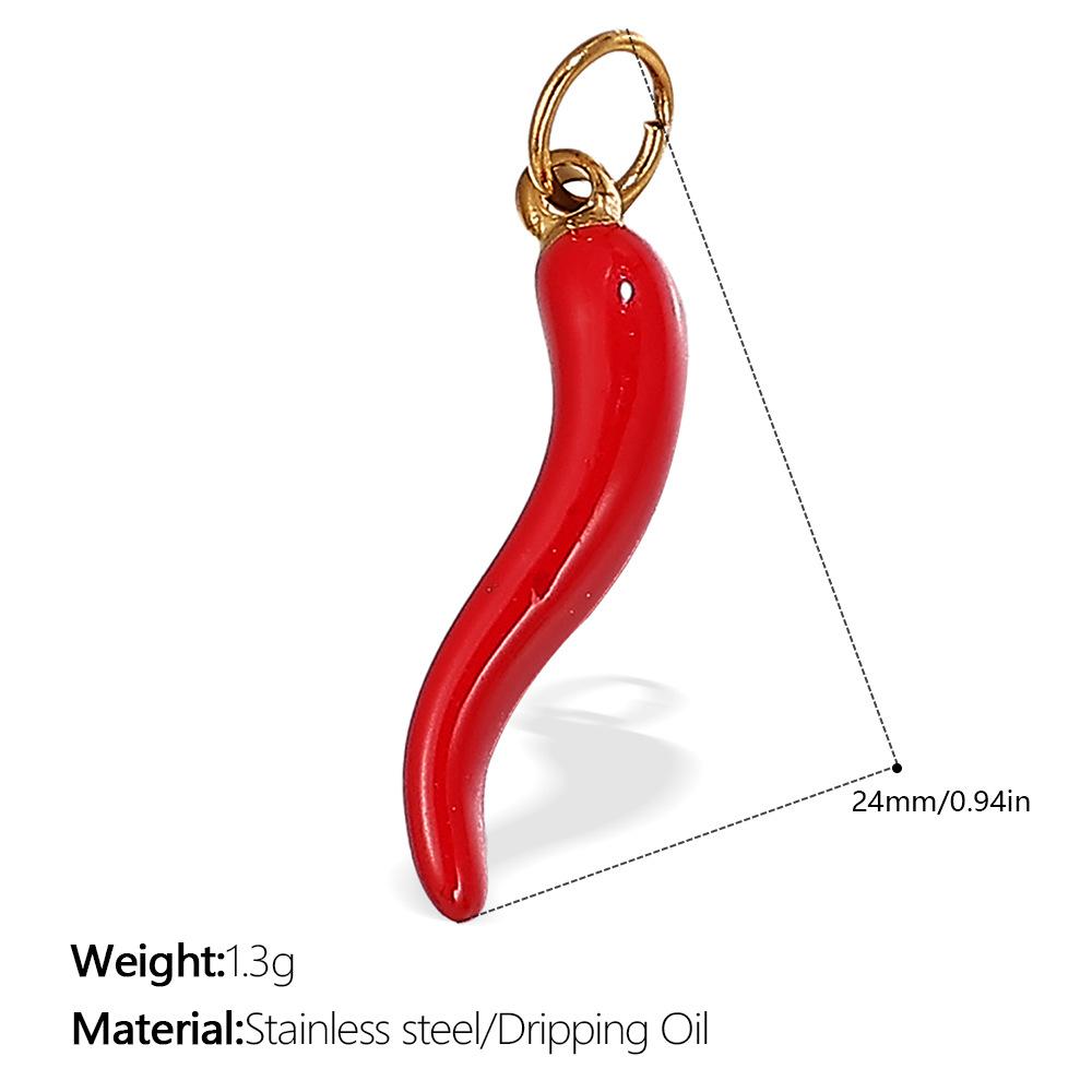 European and American creative colorful and diverse DIY pendant stainless steel plated 18K gold versatile pendant collection