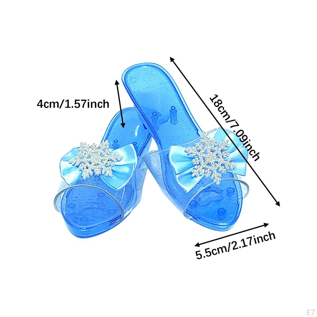 Princess Dress Up Shoes Jelly Sandals for Girls Beach Role Playing