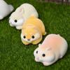 Kitten Doll Hamster Model Toy Cat Bunny Penguin Seal Doll Flocked Animal Ornaments  Kids Gift