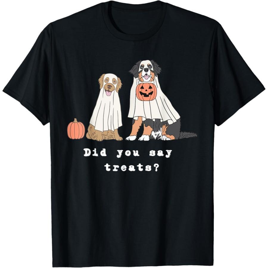 

Golden Retriever Bernese Mountain Dog Halloween T-Shirt XXXXXL різнокольоровий