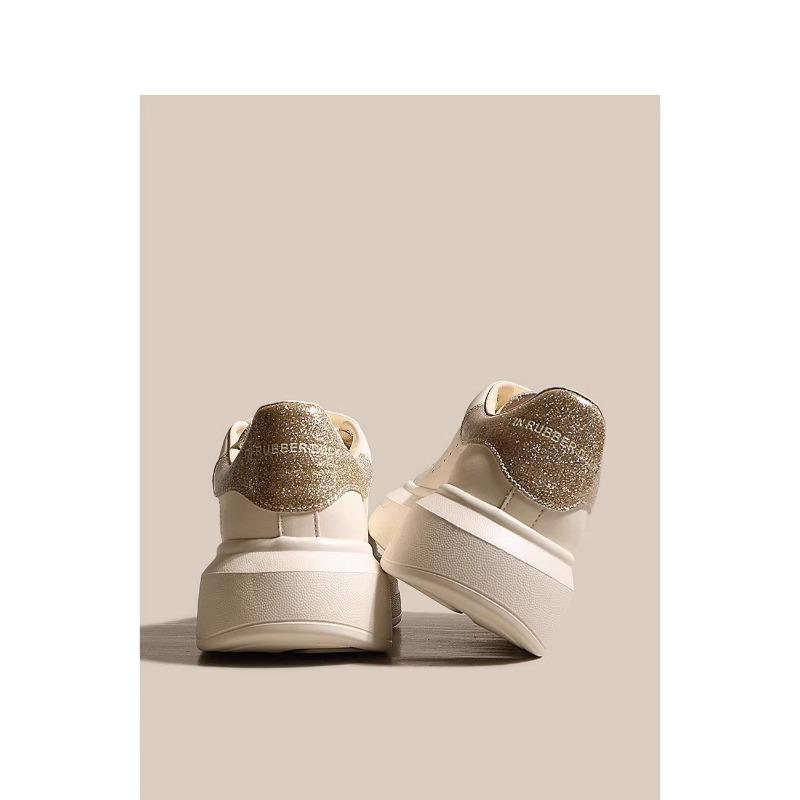 Thick-soled heightening board shoes women's versatile little white shoes spring new small sports and leisure shoes