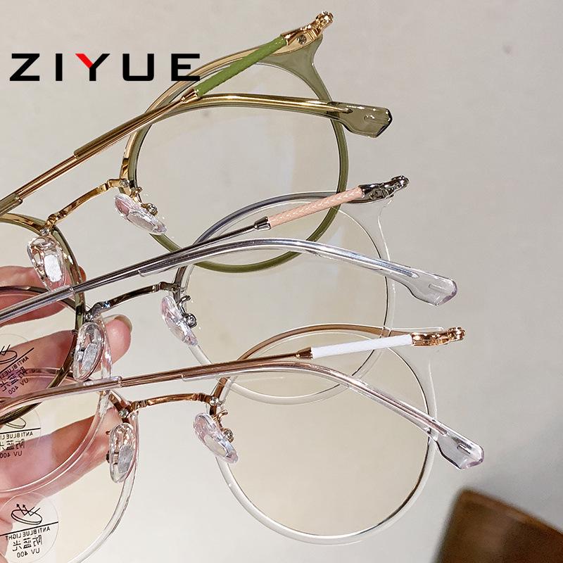 TR90 Women's Slimming Anti-Blue Light Glasses Frame, Prescription-Ready for Students