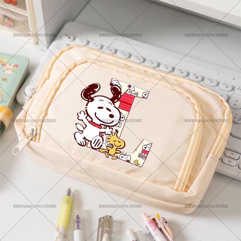 New Snoopys Pencil Case Cartoon Pen Bag Organizer Pouch Student Back To School Supplies Office University Stationery PenBox Gift