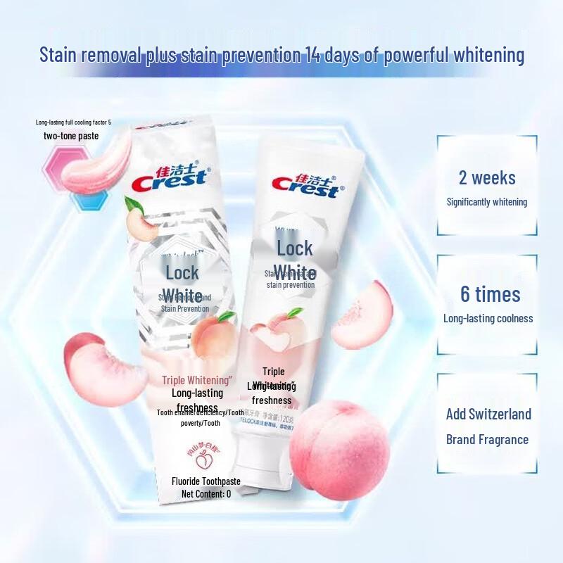 Crest Peach White Lock Toothpaste