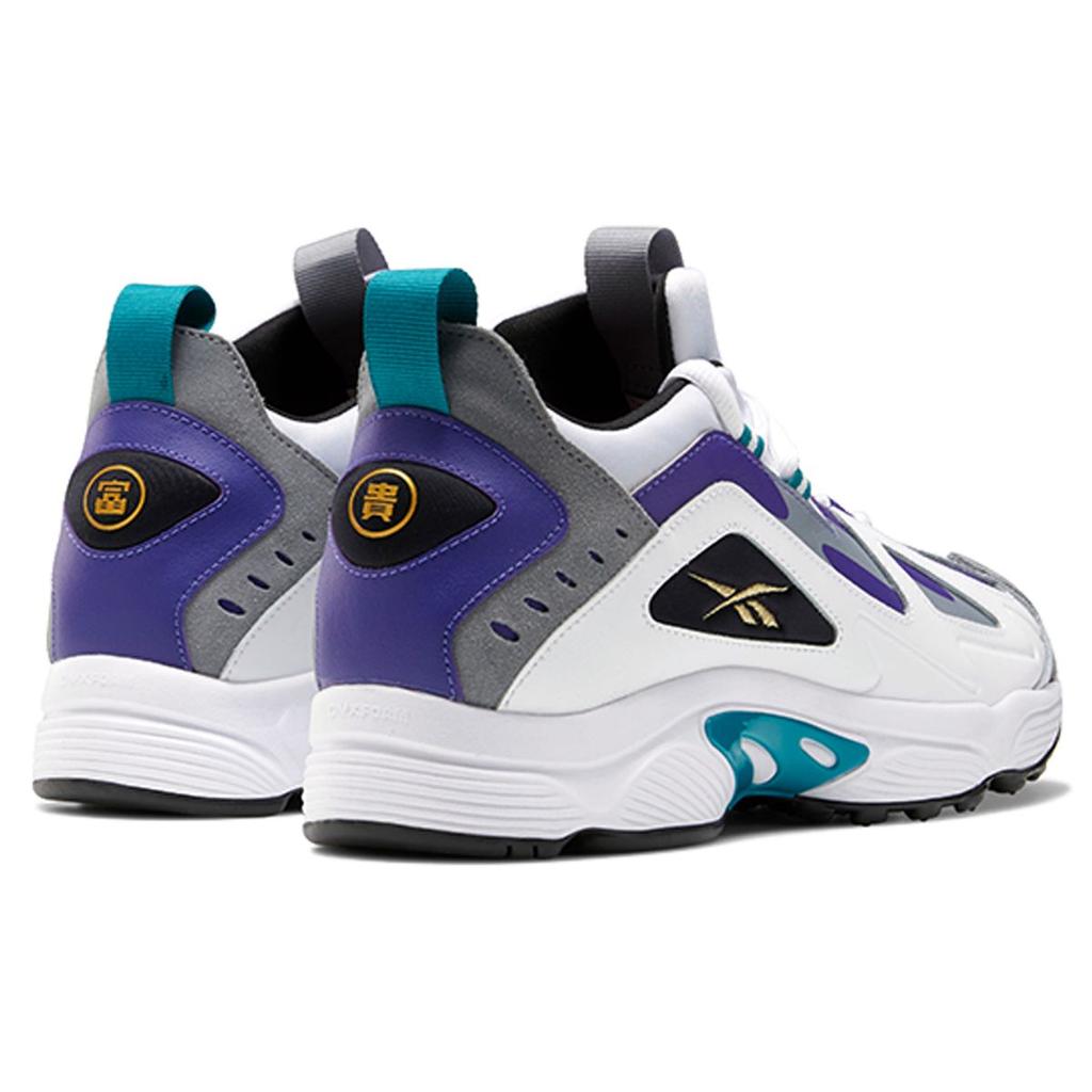 Reebok DMX Series 1200 White Team Purple Teal Unisex Sneakers Footwear-White Seaport-Teal H01424