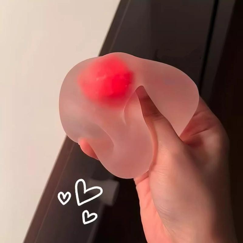 Slow Rebound Strawberry Mochi Stress Ball, Sensory Fidget Toy For Anxiety Relief, Classroom & Office Squeeze Toy For Adults