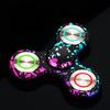 3 Colour Luminous Metal Fidget Spinner Camouflage Triangle Hand Spinner Fidget Playthings designed for Adult Office Stress Reliever Playthings