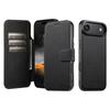iPhone 17 Pro Max Leather Flip Case with Card Slot & Magnetic Wireless Charging Stand