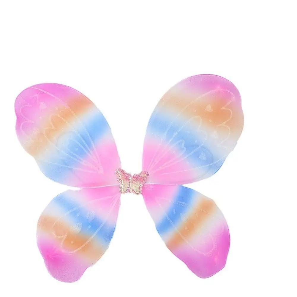 3pcs/set Princess Costume Fairy Wings Sets Dressing Up Party Props Dress-Up Wings DIY Halloween Decorations Angel Wings Girls