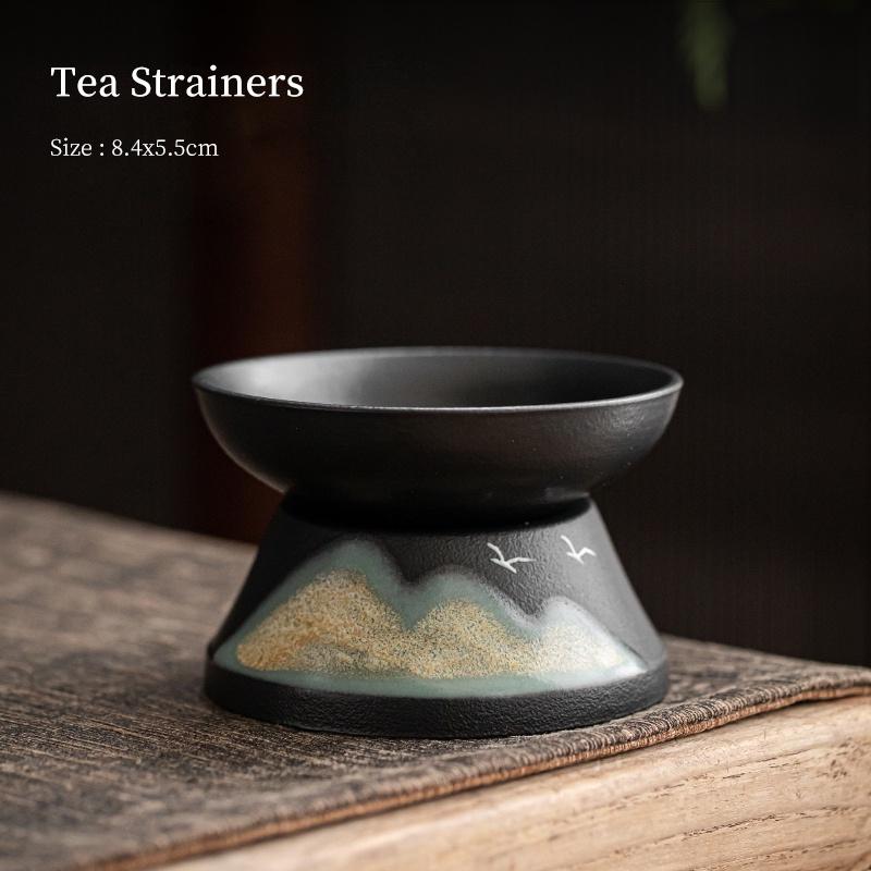 

Ceramic Tea Leakage Tea Filter Yuanshan Tea Filter Kung Fu Tea Set Accessories tea strainer