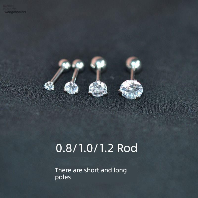

Rhinestone Piercing No Need to Take off Sleeping Tightening Buckle Ear Studs Choose 2 to mix a pair