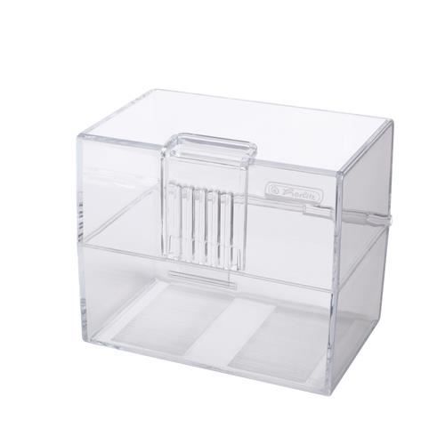Boîte à fiches - HERLITZ - A8 - Transparent - Plastique