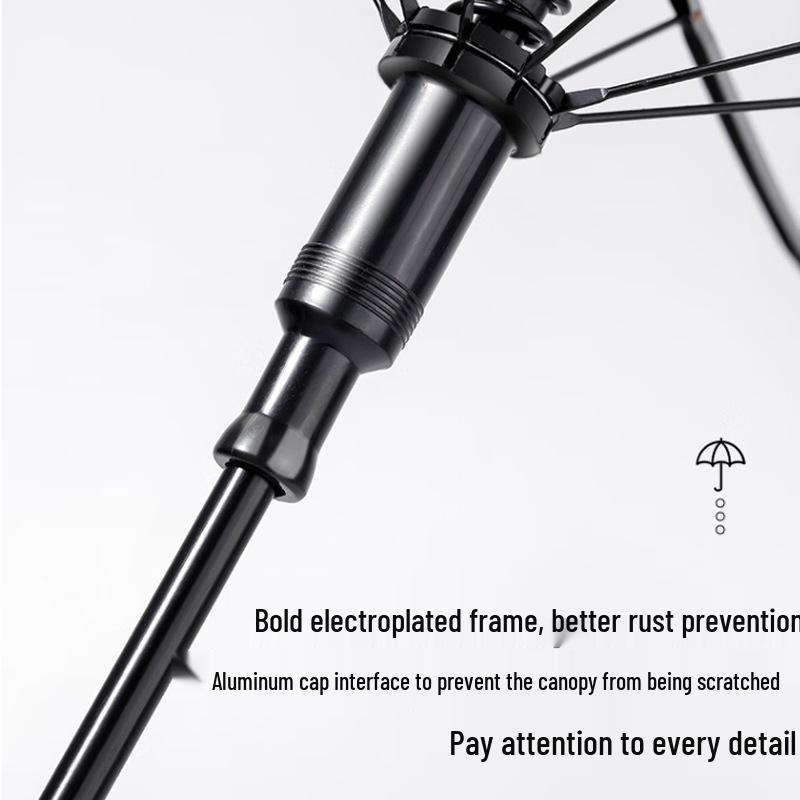 Clear Automatic Straight Umbrella with Long Handle