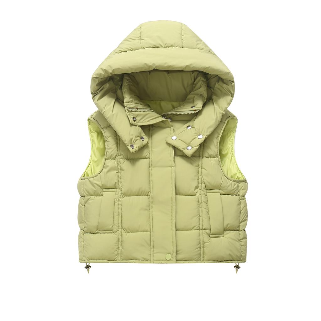 Children's Fashionable Casual Hooded Vest Jacket