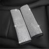 2pcs Bling Rhinestones Crystal Crown Decor Car Seat Belt Covers Set Accessories Seatbelt Strap Shoulder Pads for Woman Man
