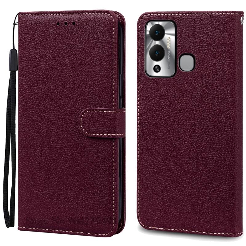 Pro Infinix Hot 12 Play Pouzdro Peněženka Kožený Vyklápěcí Kryt Pro Infinix Hot 12 Play NFC Pouzdro X6816C X6816 X6816D Kryt Coque Fundas