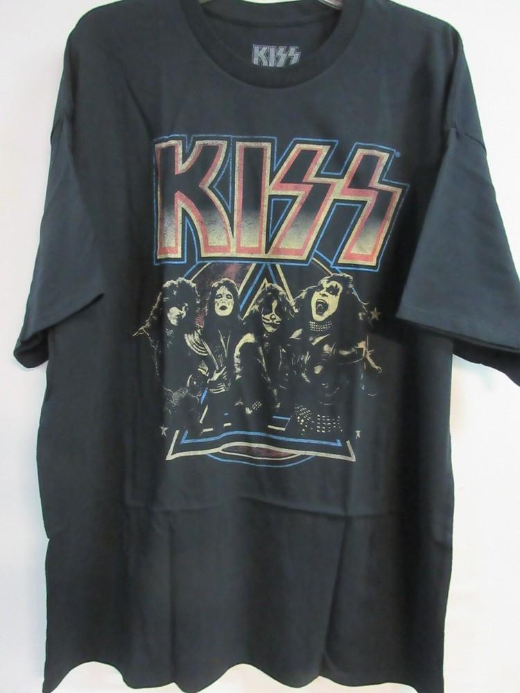 Официальный мерч KISS ПИРАМИДА 2022 ГРУППА КОНЦЕРТ МУЗЫКА 2XL / XXL Унисекс Футболка M