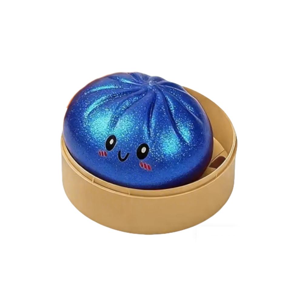 11 Styles Realistic Giant Dumpling Squeeze Toy With Bamboo Steamer Soft Dough Ball Decompression Fidget Toy Funny Creative DIY Assembly Gift Present