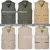 Men's Plus Size Pure Cotton Multi-Pocket Fishing Photography Vest