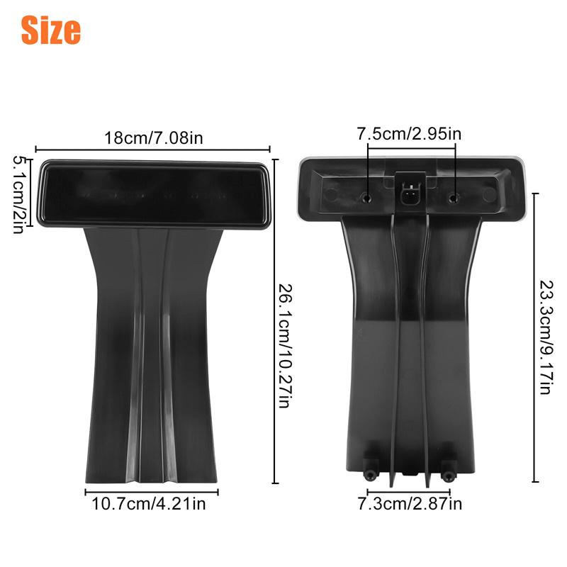 

Led Third Brake Lights W/ Clear Lens High Mount Stop Tail Light For Jeep Wrangler Jk Unlimited Jku 2/4 Door 2007-2018 чёрный